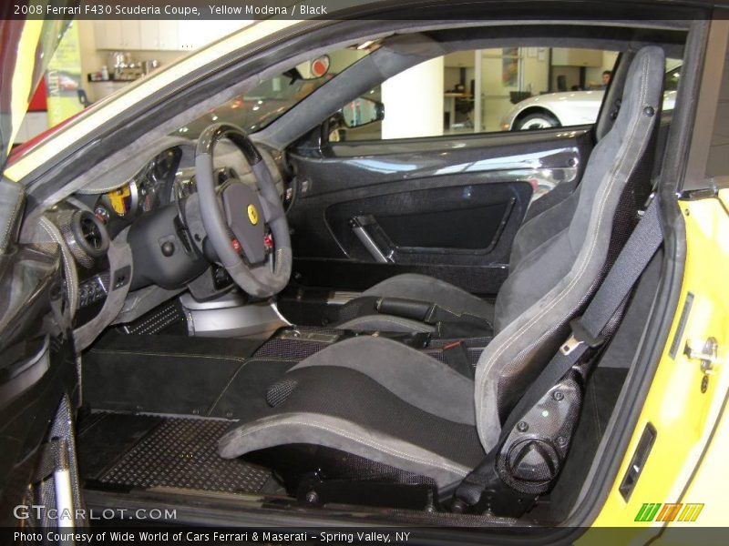 Yellow Modena / Black 2008 Ferrari F430 Scuderia Coupe