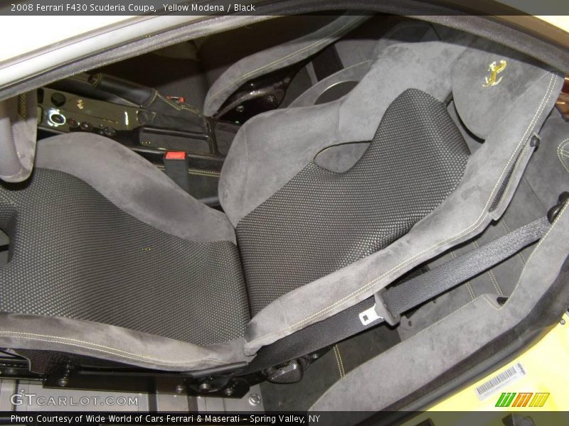 Yellow Modena / Black 2008 Ferrari F430 Scuderia Coupe