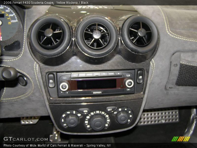 Yellow Modena / Black 2008 Ferrari F430 Scuderia Coupe