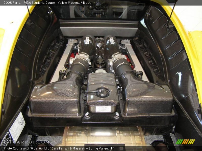 Yellow Modena / Black 2008 Ferrari F430 Scuderia Coupe
