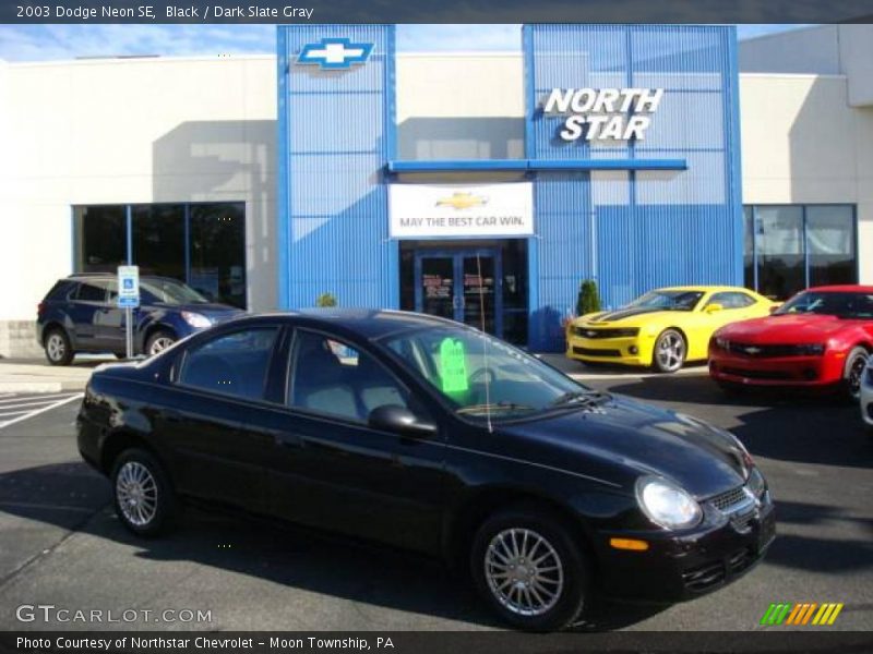 Black / Dark Slate Gray 2003 Dodge Neon SE