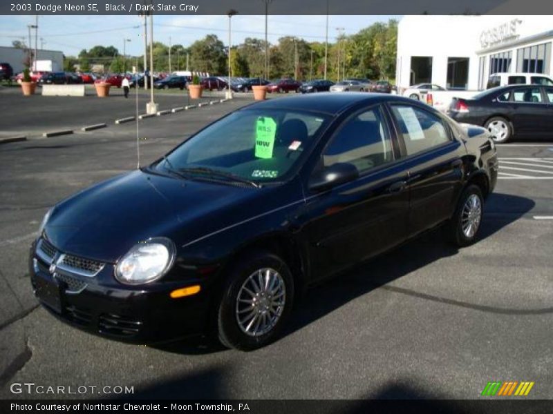 Black / Dark Slate Gray 2003 Dodge Neon SE