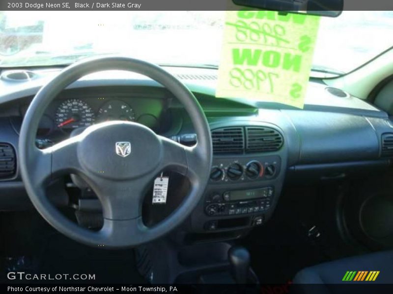 Black / Dark Slate Gray 2003 Dodge Neon SE