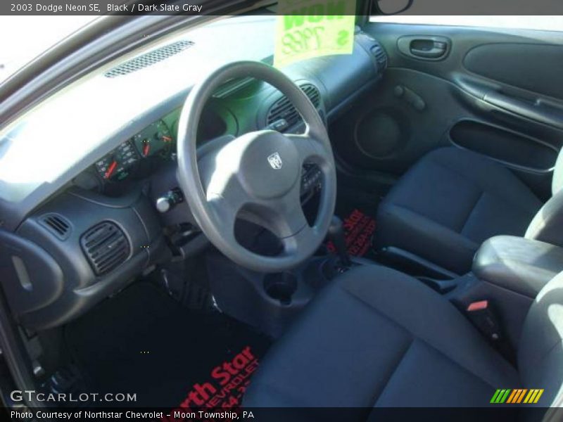 Black / Dark Slate Gray 2003 Dodge Neon SE