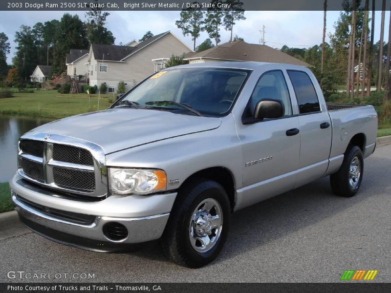 Bright Silver Metallic / Dark Slate Gray 2003 Dodge Ram 2500 SLT Quad Cab
