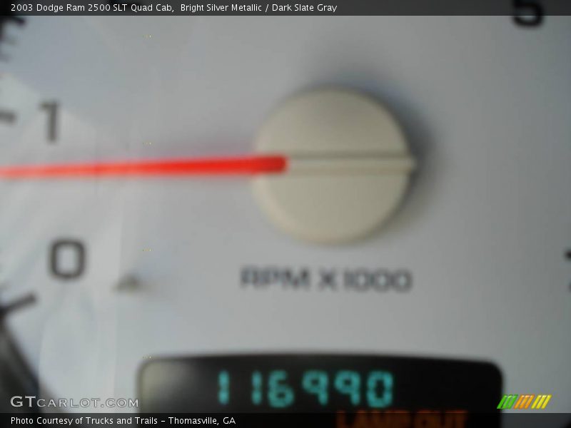 Bright Silver Metallic / Dark Slate Gray 2003 Dodge Ram 2500 SLT Quad Cab