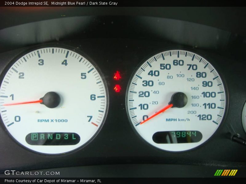 Midnight Blue Pearl / Dark Slate Gray 2004 Dodge Intrepid SE