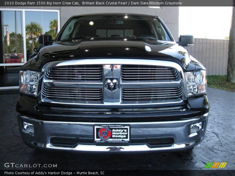 Brilliant Black Crystal Pearl / Dark Slate/Medium Graystone 2010 Dodge Ram 1500 Big Horn Crew Cab