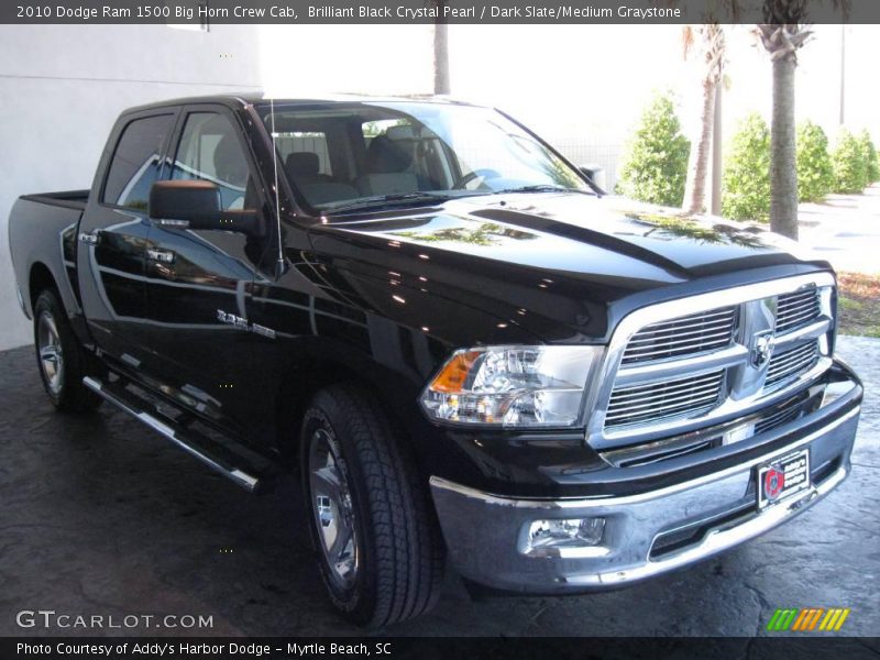 Brilliant Black Crystal Pearl / Dark Slate/Medium Graystone 2010 Dodge Ram 1500 Big Horn Crew Cab