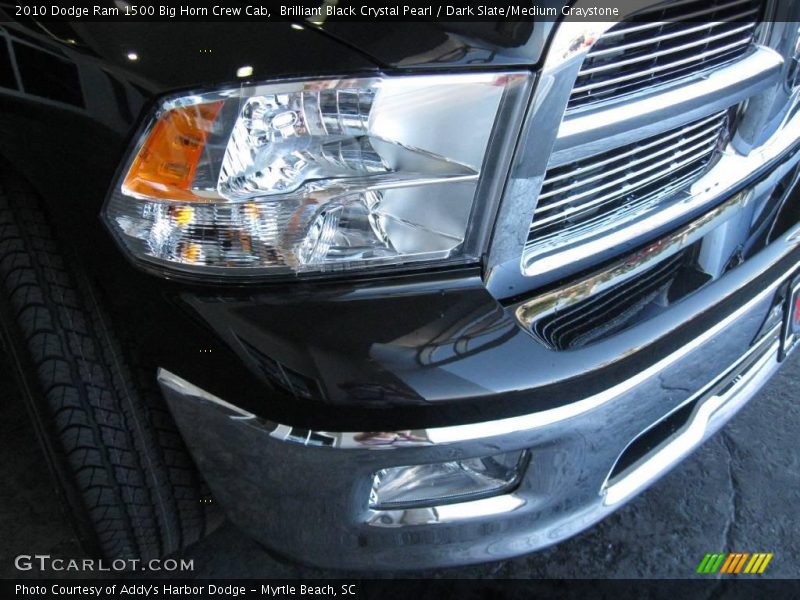 Brilliant Black Crystal Pearl / Dark Slate/Medium Graystone 2010 Dodge Ram 1500 Big Horn Crew Cab