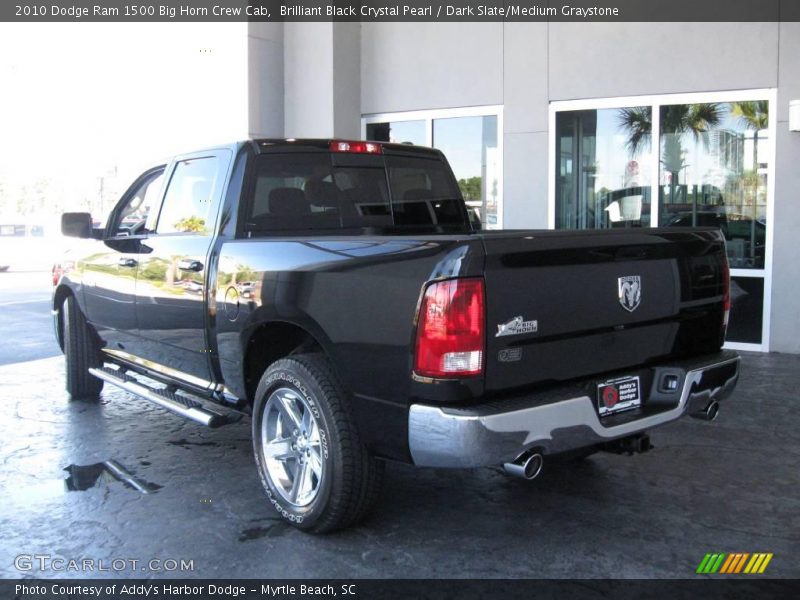 Brilliant Black Crystal Pearl / Dark Slate/Medium Graystone 2010 Dodge Ram 1500 Big Horn Crew Cab