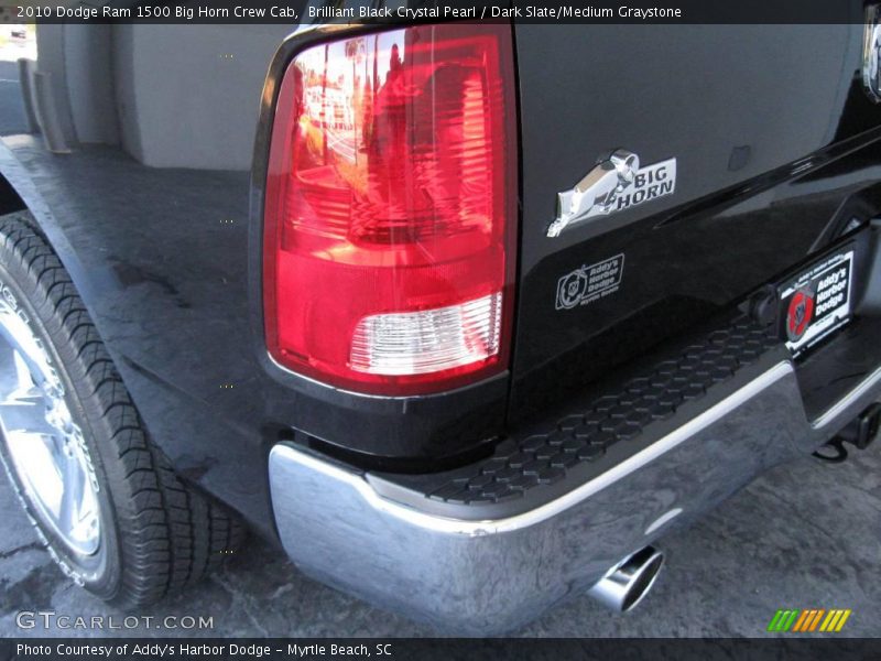 Brilliant Black Crystal Pearl / Dark Slate/Medium Graystone 2010 Dodge Ram 1500 Big Horn Crew Cab