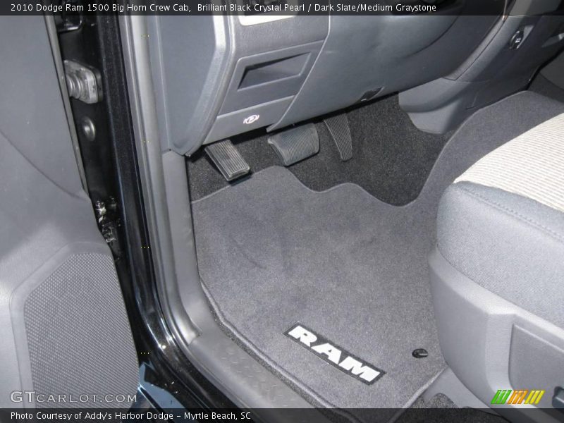Brilliant Black Crystal Pearl / Dark Slate/Medium Graystone 2010 Dodge Ram 1500 Big Horn Crew Cab