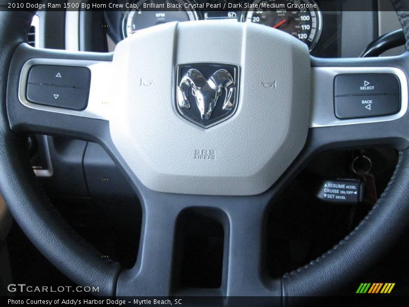 Brilliant Black Crystal Pearl / Dark Slate/Medium Graystone 2010 Dodge Ram 1500 Big Horn Crew Cab