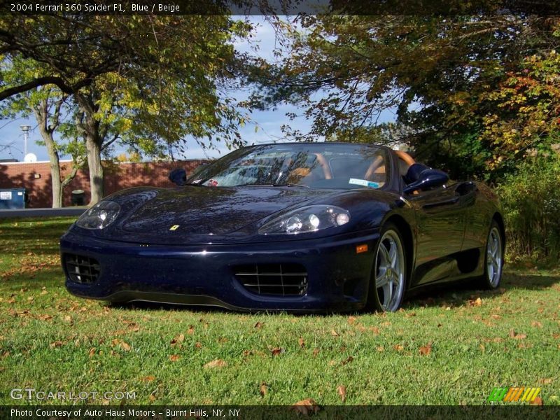 Blue / Beige 2004 Ferrari 360 Spider F1