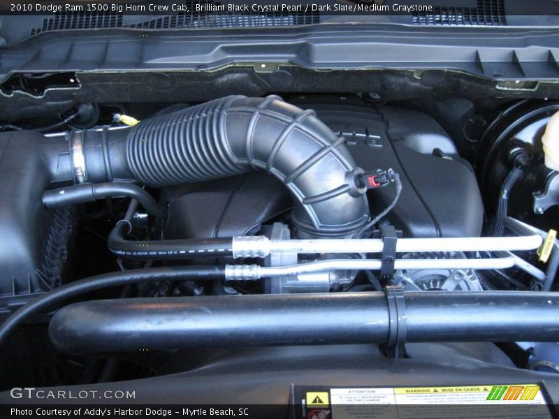 Brilliant Black Crystal Pearl / Dark Slate/Medium Graystone 2010 Dodge Ram 1500 Big Horn Crew Cab