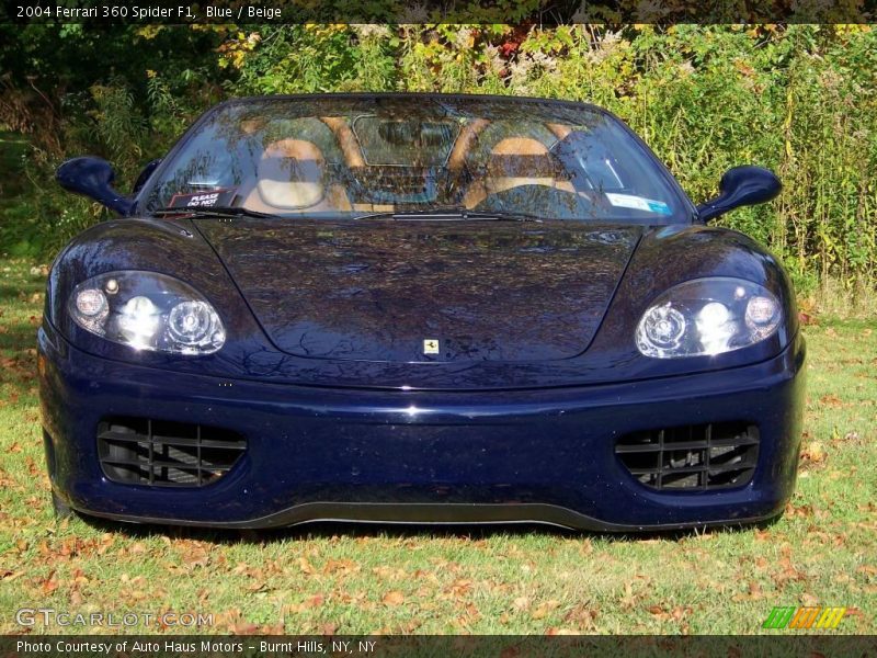 Blue / Beige 2004 Ferrari 360 Spider F1