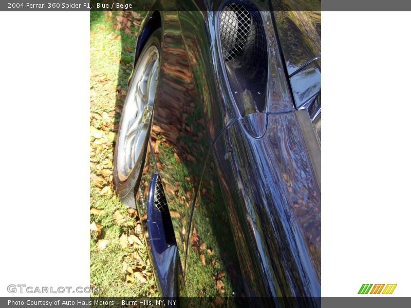 Blue / Beige 2004 Ferrari 360 Spider F1
