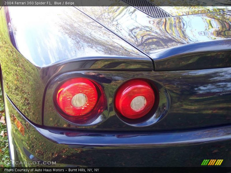 Blue / Beige 2004 Ferrari 360 Spider F1