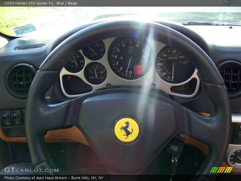 Blue / Beige 2004 Ferrari 360 Spider F1