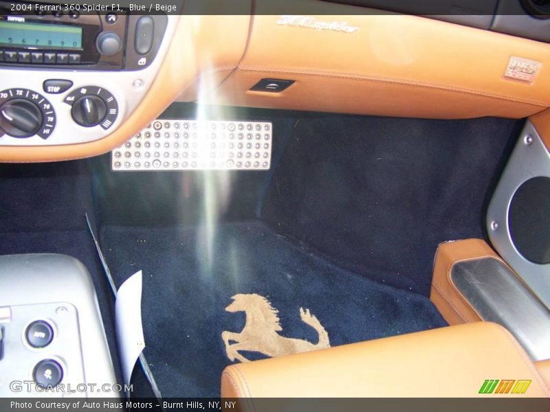 Blue / Beige 2004 Ferrari 360 Spider F1