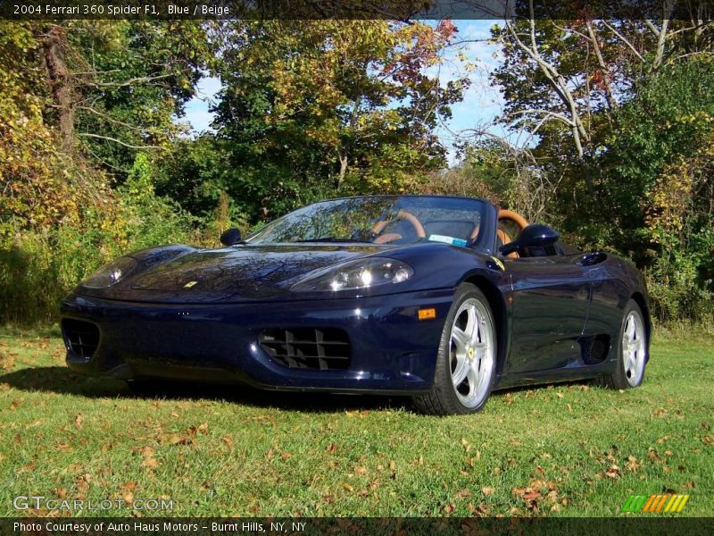 Blue / Beige 2004 Ferrari 360 Spider F1