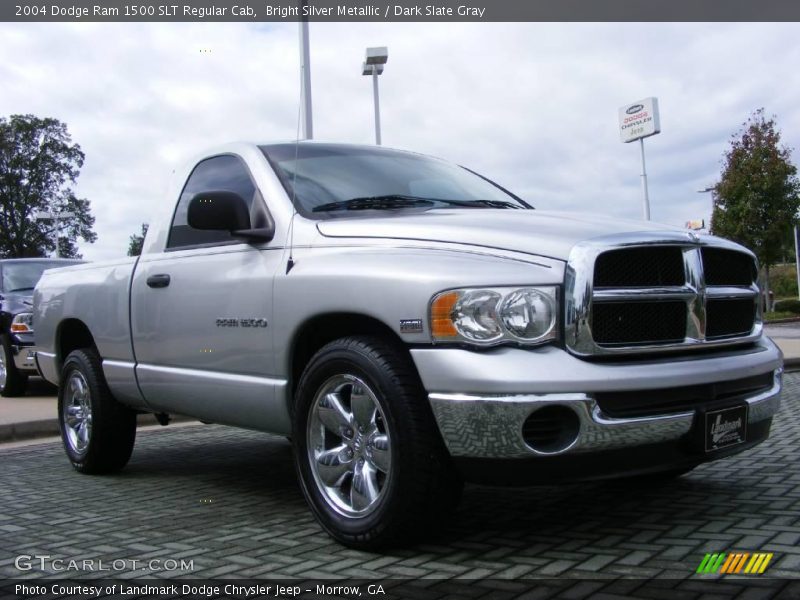 Bright Silver Metallic / Dark Slate Gray 2004 Dodge Ram 1500 SLT Regular Cab