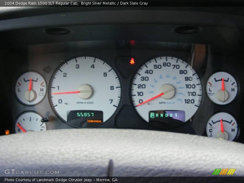 Bright Silver Metallic / Dark Slate Gray 2004 Dodge Ram 1500 SLT Regular Cab