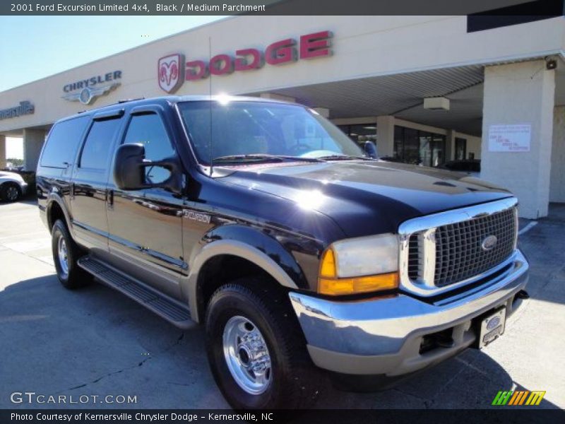Black / Medium Parchment 2001 Ford Excursion Limited 4x4