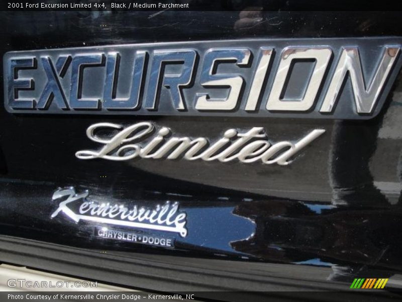 Black / Medium Parchment 2001 Ford Excursion Limited 4x4