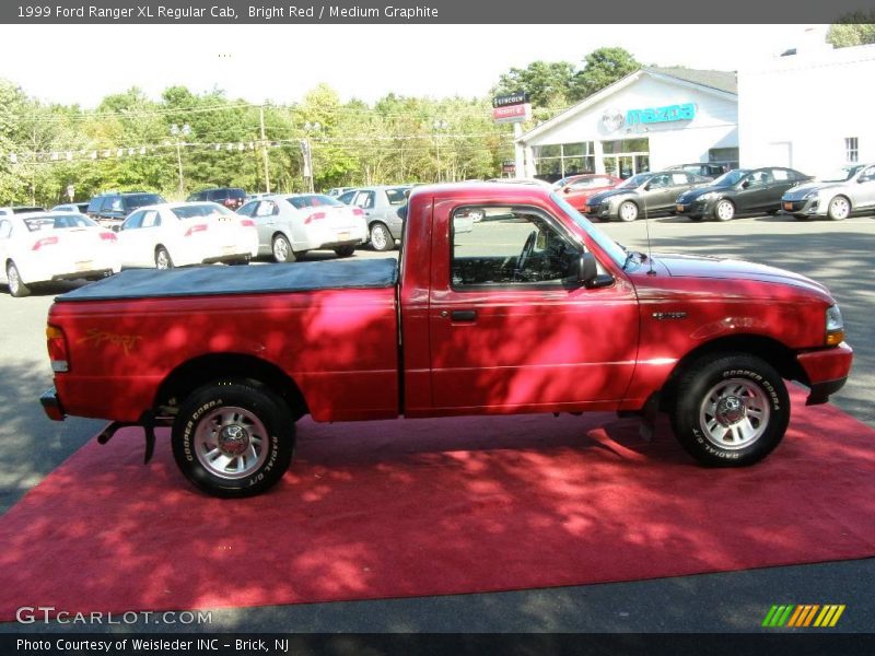 Bright Red / Medium Graphite 1999 Ford Ranger XL Regular Cab