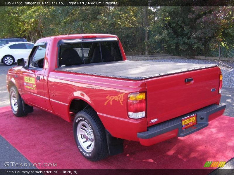 Bright Red / Medium Graphite 1999 Ford Ranger XL Regular Cab