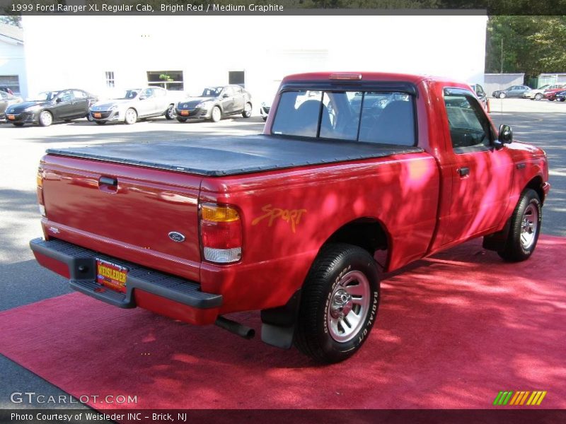 Bright Red / Medium Graphite 1999 Ford Ranger XL Regular Cab
