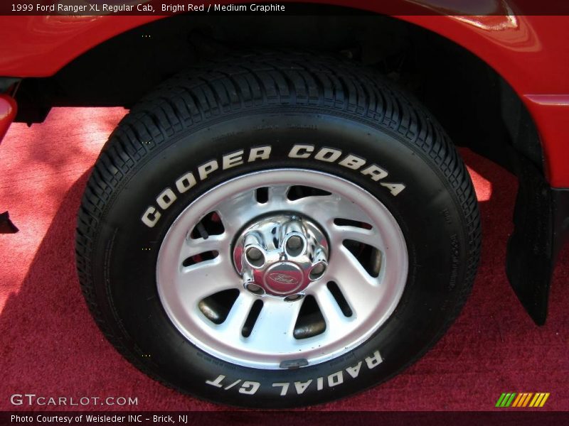 Bright Red / Medium Graphite 1999 Ford Ranger XL Regular Cab