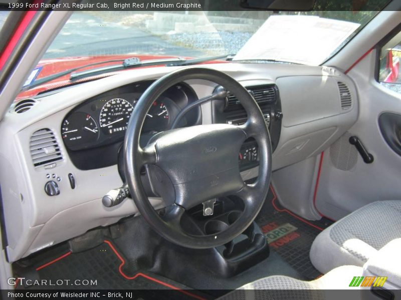 Bright Red / Medium Graphite 1999 Ford Ranger XL Regular Cab