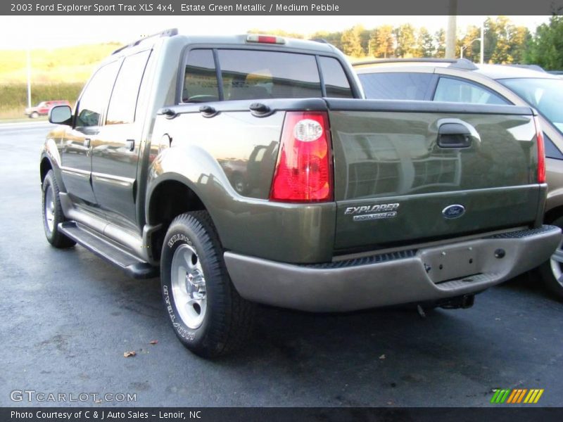 Estate Green Metallic / Medium Pebble 2003 Ford Explorer Sport Trac XLS 4x4