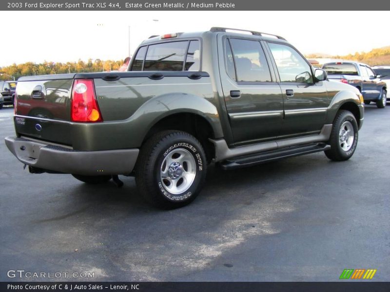 Estate Green Metallic / Medium Pebble 2003 Ford Explorer Sport Trac XLS 4x4