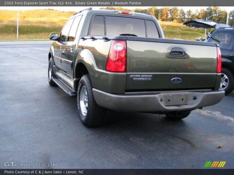 Estate Green Metallic / Medium Pebble 2003 Ford Explorer Sport Trac XLS 4x4