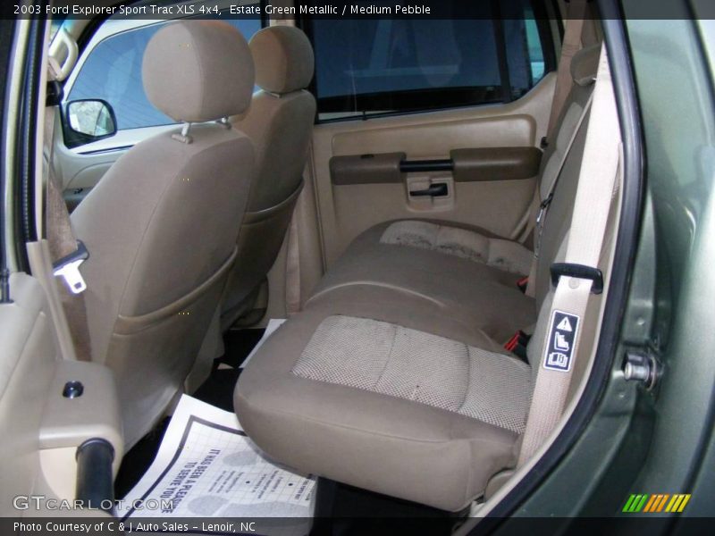 Estate Green Metallic / Medium Pebble 2003 Ford Explorer Sport Trac XLS 4x4
