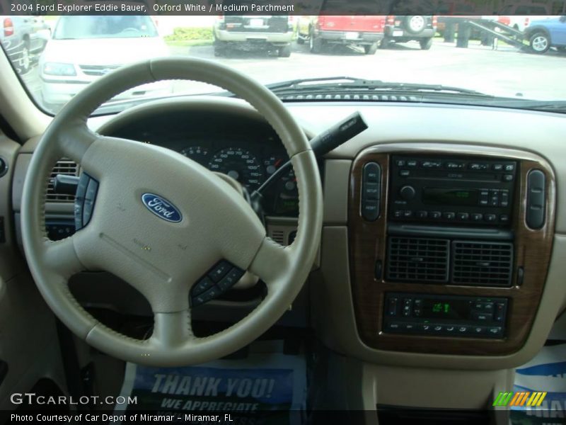 Oxford White / Medium Parchment 2004 Ford Explorer Eddie Bauer