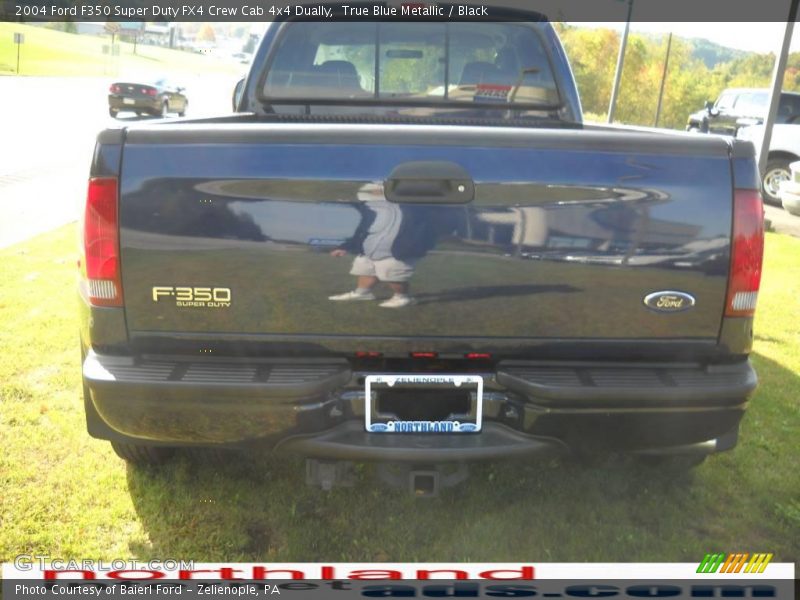 True Blue Metallic / Black 2004 Ford F350 Super Duty FX4 Crew Cab 4x4 Dually