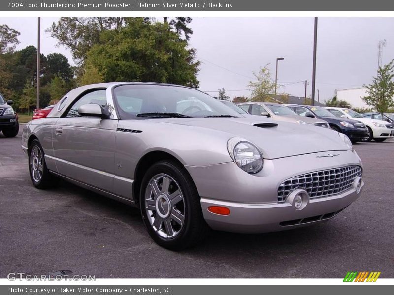 Platinum Silver Metallic / Black Ink 2004 Ford Thunderbird Premium Roadster