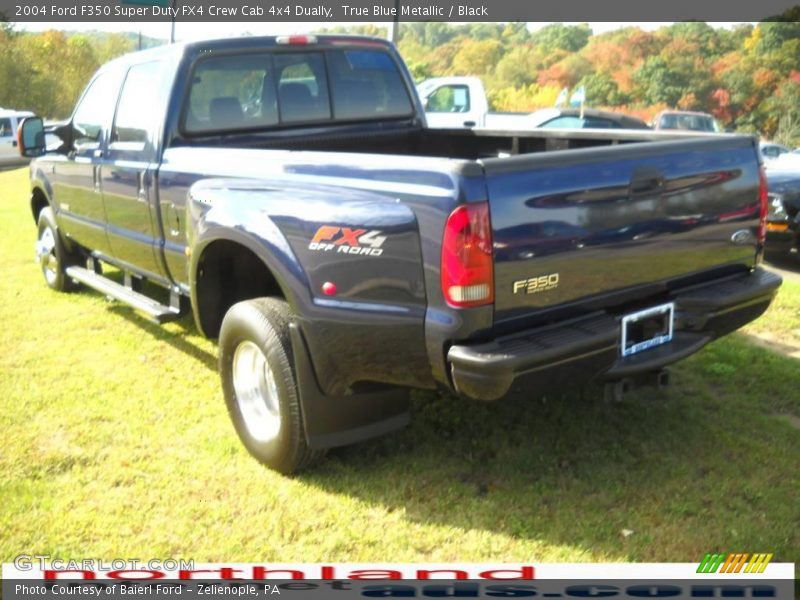 True Blue Metallic / Black 2004 Ford F350 Super Duty FX4 Crew Cab 4x4 Dually