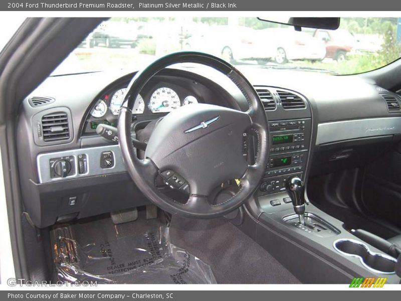 Platinum Silver Metallic / Black Ink 2004 Ford Thunderbird Premium Roadster