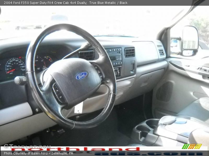 True Blue Metallic / Black 2004 Ford F350 Super Duty FX4 Crew Cab 4x4 Dually