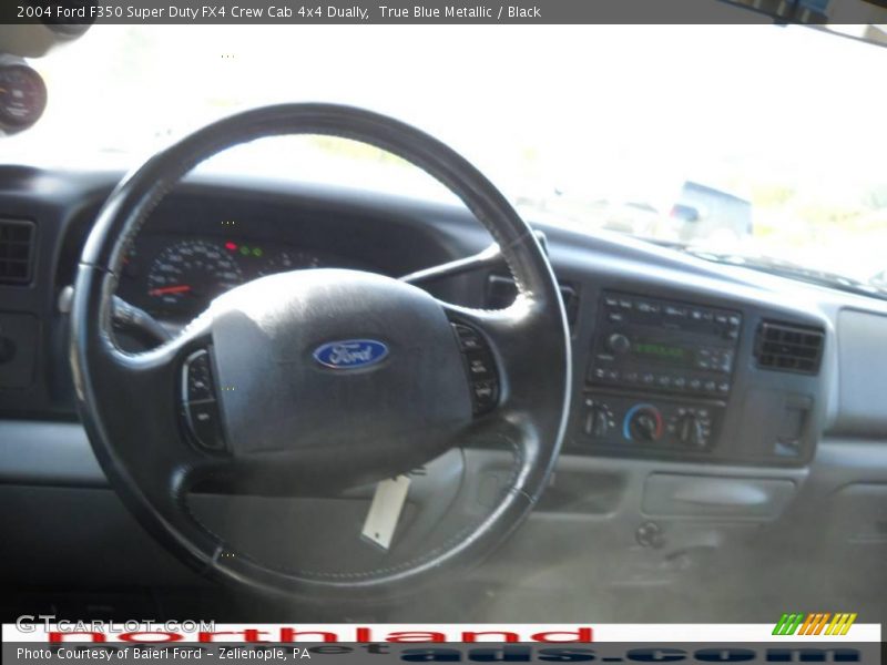 True Blue Metallic / Black 2004 Ford F350 Super Duty FX4 Crew Cab 4x4 Dually
