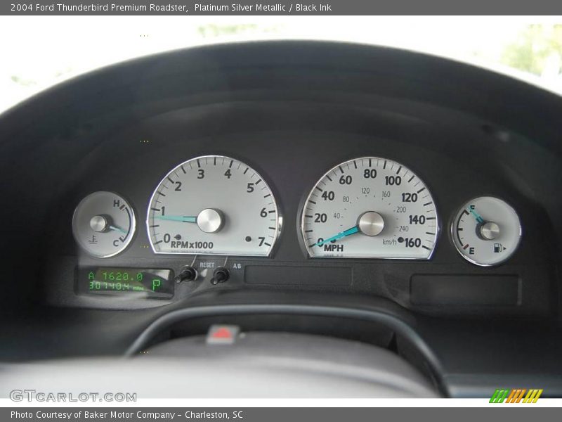 Platinum Silver Metallic / Black Ink 2004 Ford Thunderbird Premium Roadster