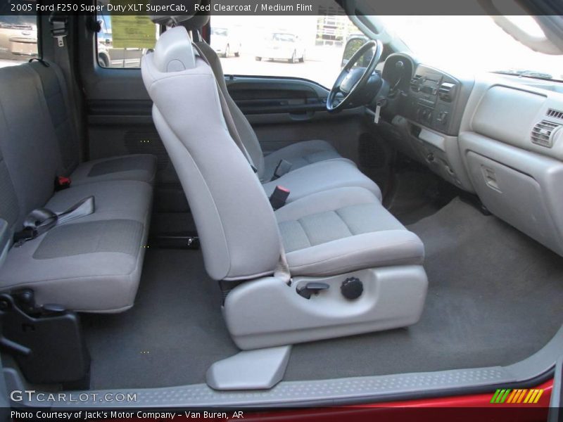 Red Clearcoat / Medium Flint 2005 Ford F250 Super Duty XLT SuperCab
