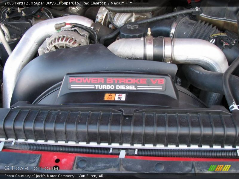 Red Clearcoat / Medium Flint 2005 Ford F250 Super Duty XLT SuperCab