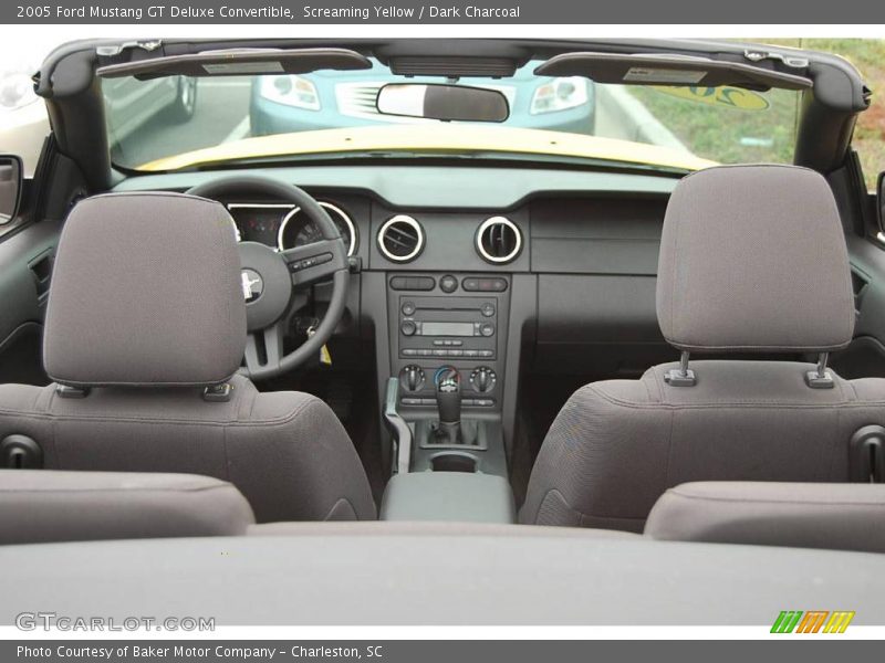 Screaming Yellow / Dark Charcoal 2005 Ford Mustang GT Deluxe Convertible